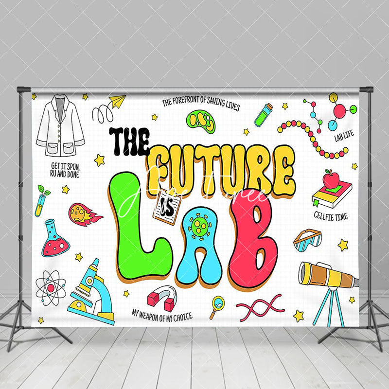 Aperturee - Aperturee Colorful Chemical Equipment The Future Lab Backdrop