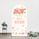 Aperturee - Aperturee Colorful Class 2025 Nurse Graduation Arch Backdrop