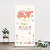 Aperturee - Aperturee Colorful Class 2025 Nurse Graduation Rectangle Backdrop