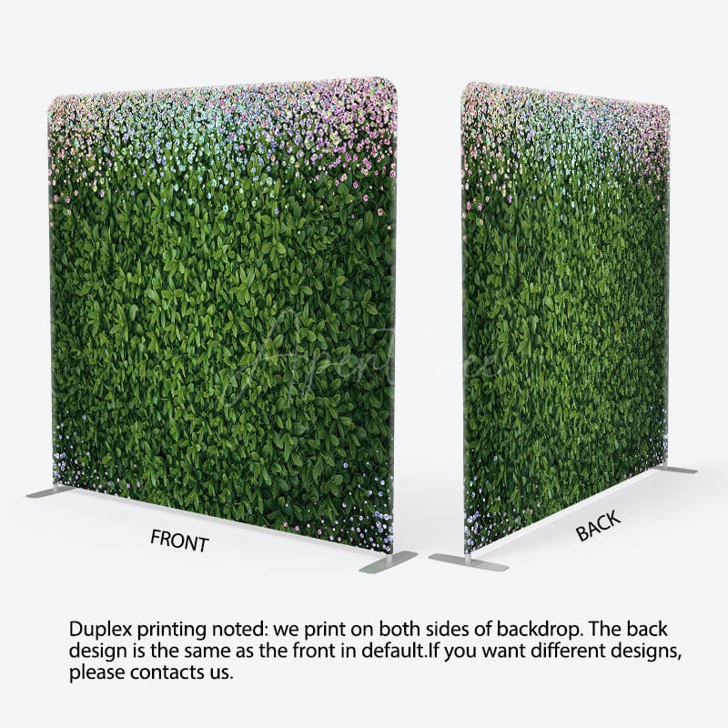 Aperturee - Aperturee Colorful Diamonds Greenery Square Tension Backdrop