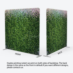 Aperturee - Aperturee Colorful Diamonds Greenery Square Tension Backdrop