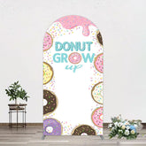 Aperturee - Aperturee Colorful Donut Dots Grow Up Birthday Arch Backdrop
