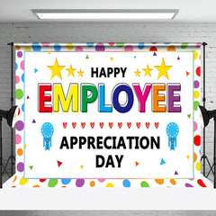 Aperturee - Aperturee Colorful Dot Happy Employee Appreciation Day Backdrop