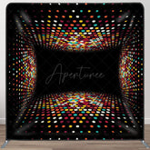 Aperturee - Aperturee Colorful Dots 3D Disco Room Dance Party Backdrop