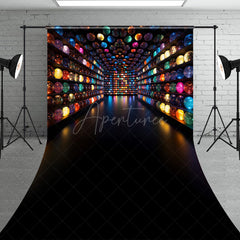 Aperturee - Aperturee Colorful Galaxy Orbs Sweep Backdrop Abstract Glowing Spheres Wall Futuristic Sci-Fi Studio Background