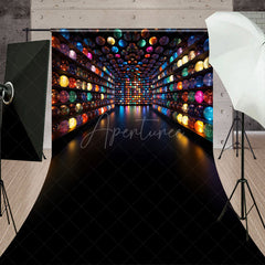 Aperturee - Aperturee Colorful Galaxy Orbs Sweep Backdrop Abstract Glowing Spheres Wall Futuristic Sci-Fi Studio Background