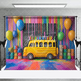 Aperturee - Aperturee Colorful Graffiti Back To School Photography Backdrop