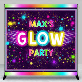 Aperturee - Aperturee Colorful Neon Custom Glow Party Birthday Backdrop