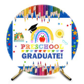 Aperturee - Aperturee Colorful Paint Pen Preschool Graduate Round Backdrop