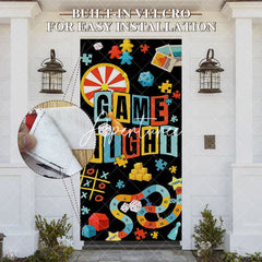 Aperturee - Aperturee Colorful Puzzle Dice Game Night Party Door Cover