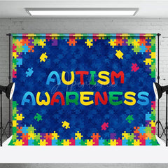 Aperturee - Aperturee Colorful Puzzle Spreading Autism Awareness Backdrop