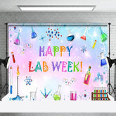 Aperturee - Aperturee Colorful Sparkle Reagents Happy Lab Week Backdrop