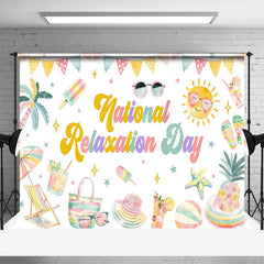 Aperturee - Aperturee Colorful Summer National Relaxation Day Backdrop