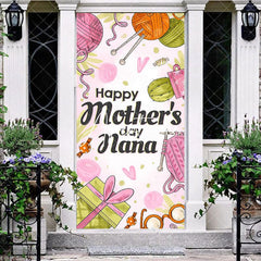 Aperturee - Aperturee Colorful Yarn Gifts Happy Mothers Day Door Cover