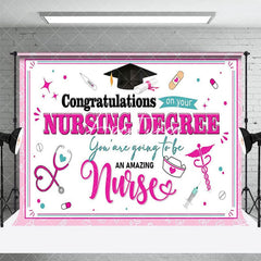 Aperturee - Aperturee Congratulations On Your Nursing Degree Grad Backdrop