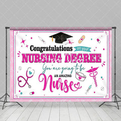 Aperturee - Aperturee Congratulations On Your Nursing Degree Grad Backdrop