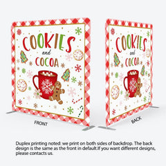 Aperturee - Aperturee Cookies And Cocoa Gingerbread Pillow Cover Backdrop