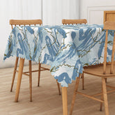 Aperturee - Aperturee Creative Messy Art Painting Rectangle Tablecloth for Abstract Expressionist and Modern Decor