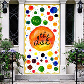 Aperturee - Aperturee Creative Painted Colorful The Dot Party Door Cover