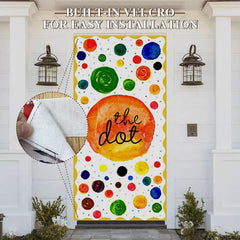 Aperturee - Aperturee Creative Painted Colorful The Dot Party Door Cover