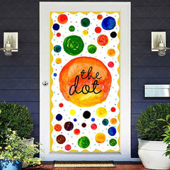 Aperturee - Aperturee Creative Painted Colorful The Dot Party Door Cover