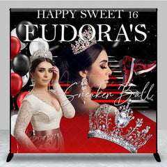 Aperturee - Aperturee Crown Sneaker Ball Custom Sweet 16 Birthday Backdrop