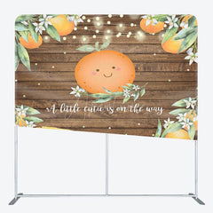 Aperturee - Aperturee Cuite Is On The Way Wooden Square Tension Backdrop