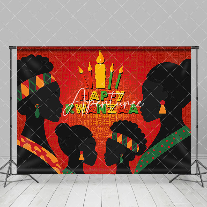 Aperturee - Aperturee Cultural African American Women Kwanzaa Backdrop