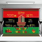 Aperturee - Aperturee Cultural Stripe Traditinal Heritage Kwanzaa Backdrop