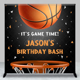 Aperturee - Aperturee Custom Basketball Game Time Boy Birthday Backdrop