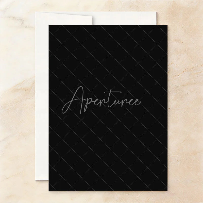Aperturee - Aperturee Set of 20 Custom Black and White Watercolor Bow Sweet Sixteen Birthday Invitation Personalized Elegant Party Invite