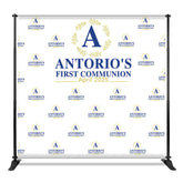 Aperturee - Aperturee Custom Blue Words Step And Repeat Baptism Backdrop