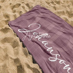 Aperturee - Aperturee Custom Couple Towel Mr and Mrs Beach Towel Honeymoon Gift