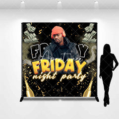 Aperturee - Aperturee Custom Name Photo Dollar Friday Night Party Backdrop