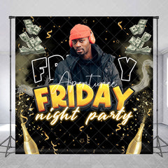 Aperturee - Aperturee Custom Name Photo Dollar Friday Night Party Backdrop