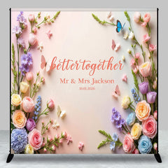 Aperturee - Aperturee Custom Sweet Photo Better Together Wedding Backdrop