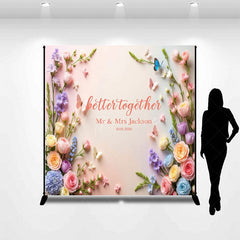 Aperturee - Aperturee Custom Sweet Photo Better Together Wedding Backdrop
