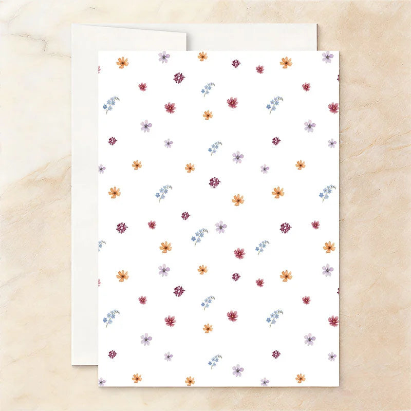 Aperturee - Aperturee Custom Watercolor Set of 20 Wildflower Bridal Shower Invitation Elegant Floral Garden Party Design