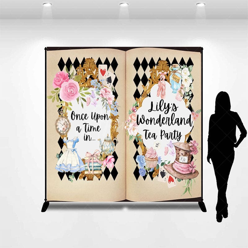 Aperturee - Aperturee Custom Wonderland Eea Party Photo Birthday Backdrop