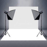 Aperturee - Aperturee Solid White Photography Rubber Floor Mat