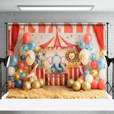 Aperturee - Aperturee Cute Circus Performance Balloon Cake Smash Backdrop