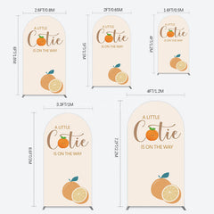 Aperturee - Aperturee Cutie On The Way Baby Shower Party Arch Backdrop