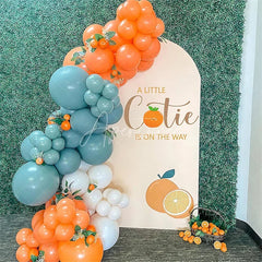 Aperturee - Aperturee Cutie On The Way Baby Shower Party Arch Backdrop