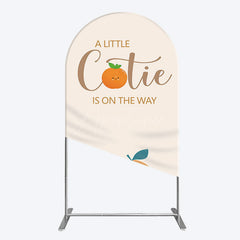 Aperturee - Aperturee Cutie On The Way Baby Shower Party Arch Backdrop