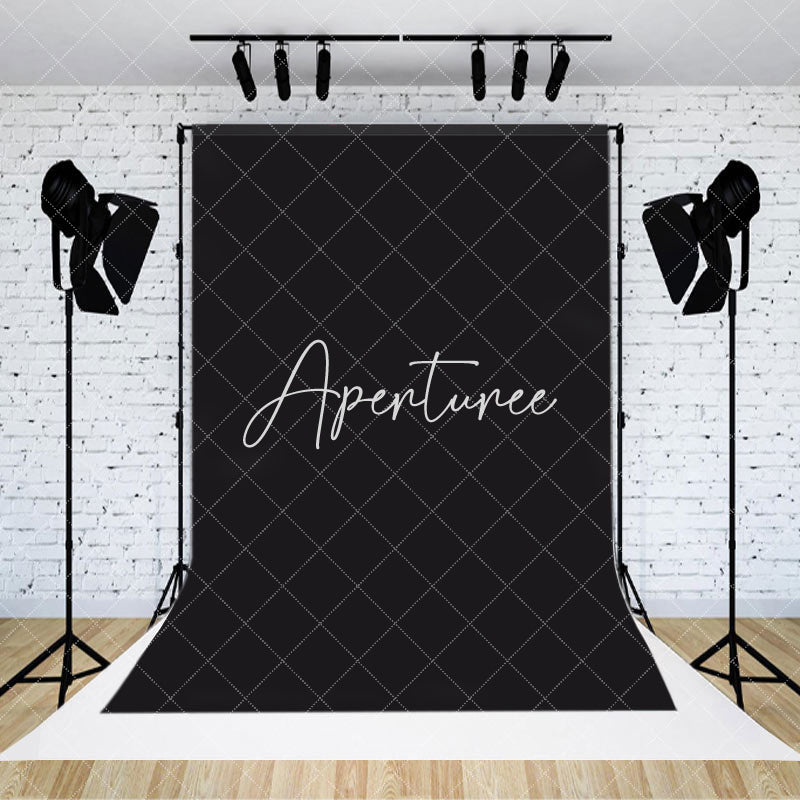 Aperturee - Aperturee Dark Black Solid Color Portrait Photography Backdrop