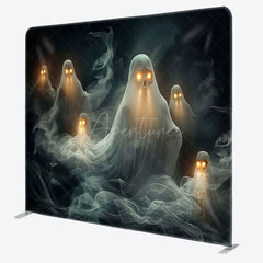 Aperturee - Aperturee Dark Death Ghost Halloween Square Tension Backdrop