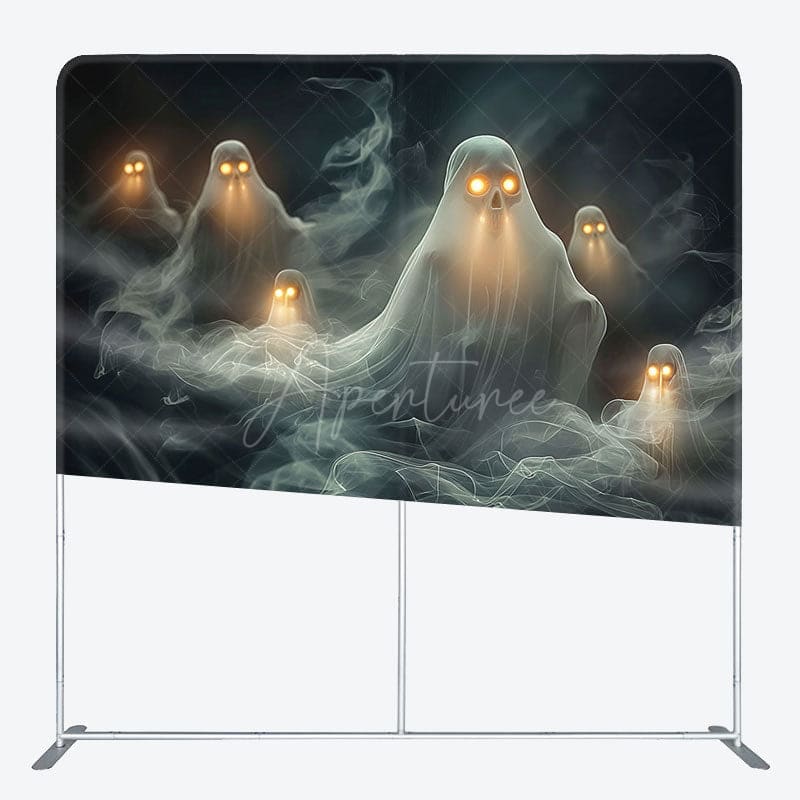 Aperturee - Aperturee Dark Death Ghost Halloween Square Tension Backdrop