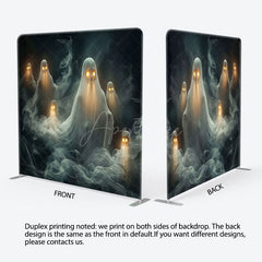 Aperturee - Aperturee Dark Death Ghost Halloween Square Tension Backdrop