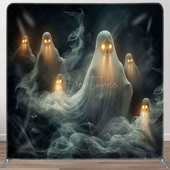 Aperturee - Aperturee Dark Death Ghost Halloween Square Tension Backdrop