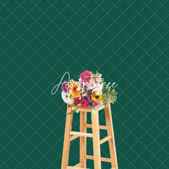 Aperturee - Aperturee Dark Green Solid Color Green Backdrop For Photography